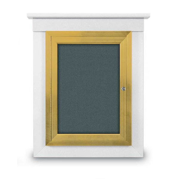 Sliding Glass Enclosed Letterboard, 72"x4, UV9008ACS-BRONZE-BLACK